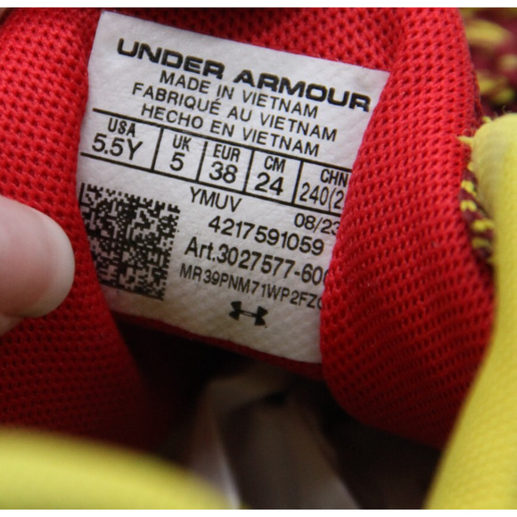 Under Armour Curry Flow X Fire Bruce Lee Basketball Shoes Size 5.5Y 3027577-600 - Picture 7 of 7